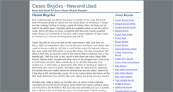 Desktop Screenshot of classic-bicycles.info