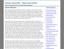 Tablet Screenshot of classic-bicycles.info